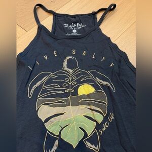 Salt Life size L gray halter tank.